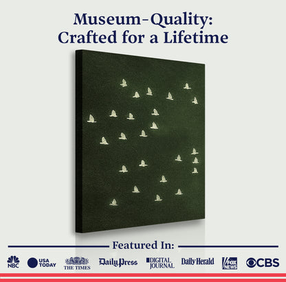 Birds Migration Abstract Wall Art