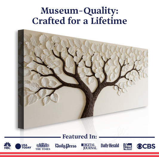 Ivory Canopy Tree Wall Art