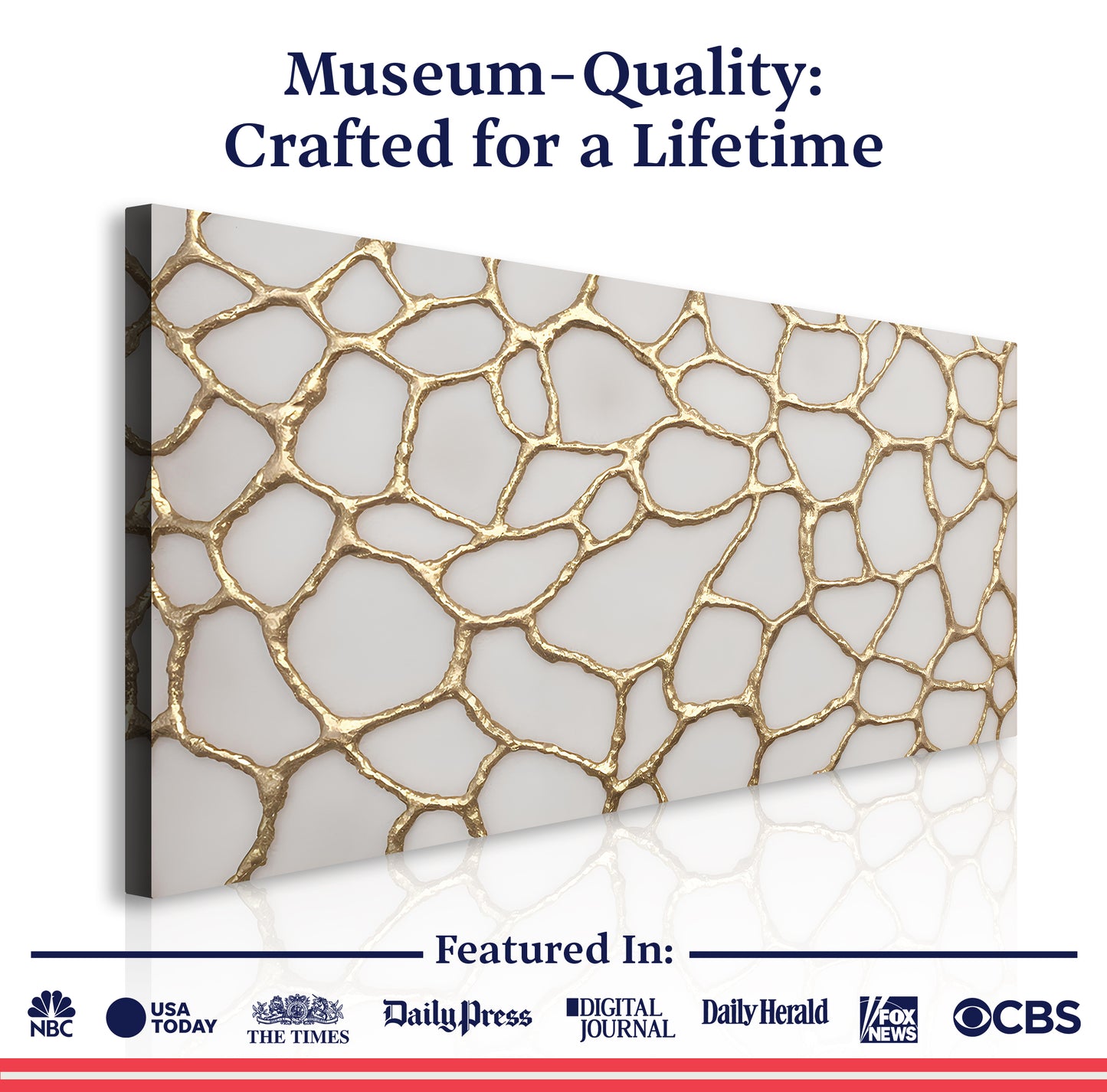Golden Neurons Wall Art