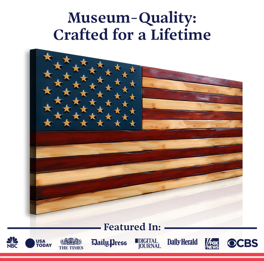 Old Glory American Flag Wall Art II