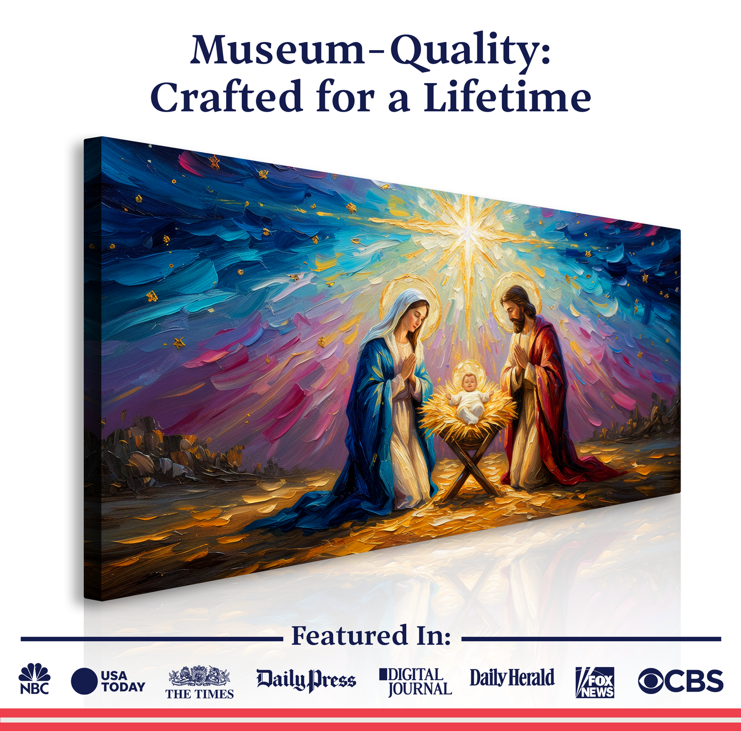 The Holy Night Christmas Wall Art