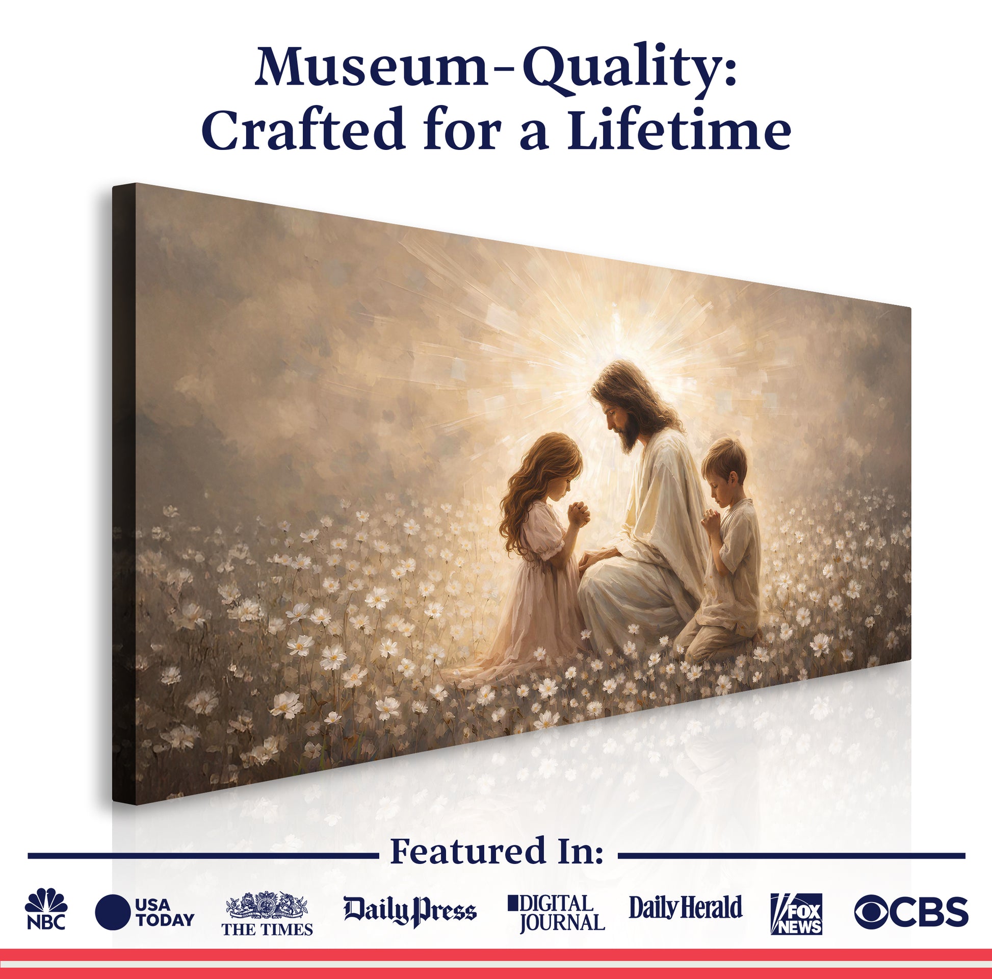 A Prayer in His Presence Faith Wall Art