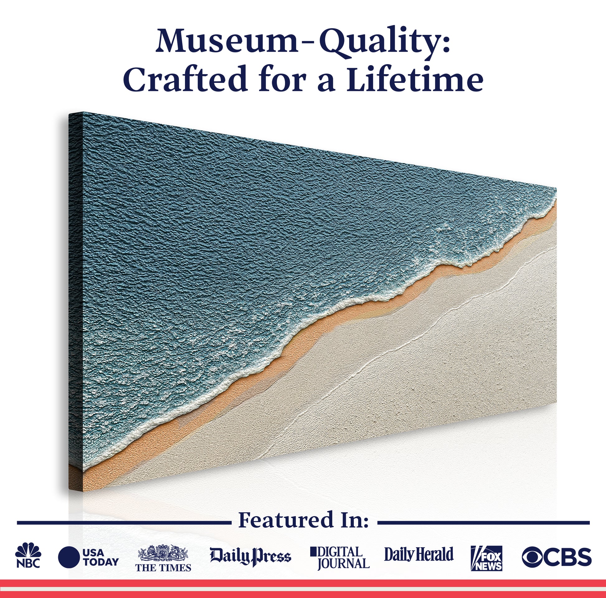 Shoreline Serenity Abstract Wall Art