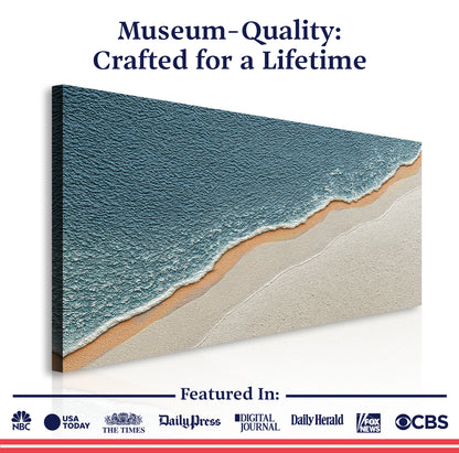 Shoreline Serenity Abstract Wall Art