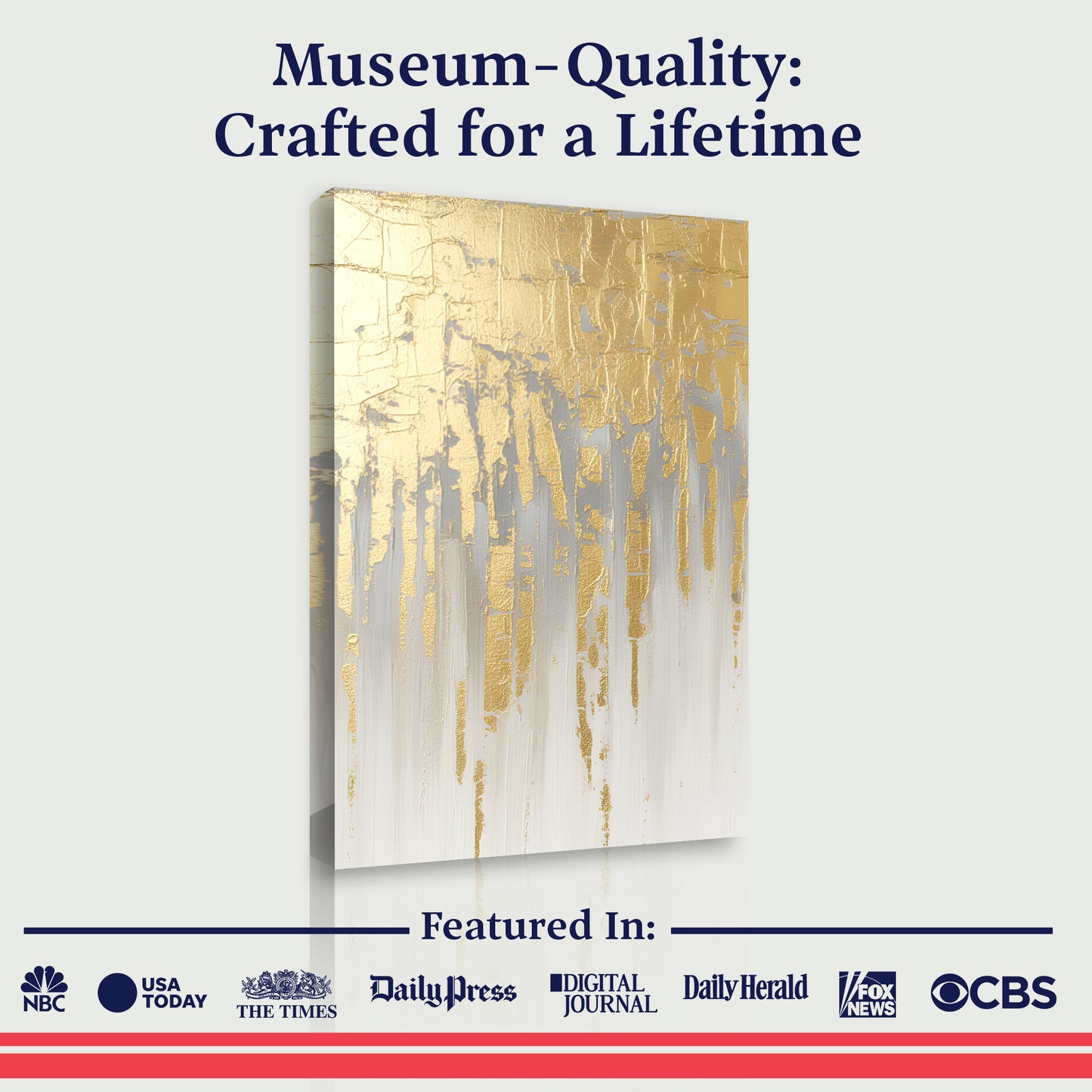 Golden Glow Texture Wall Art