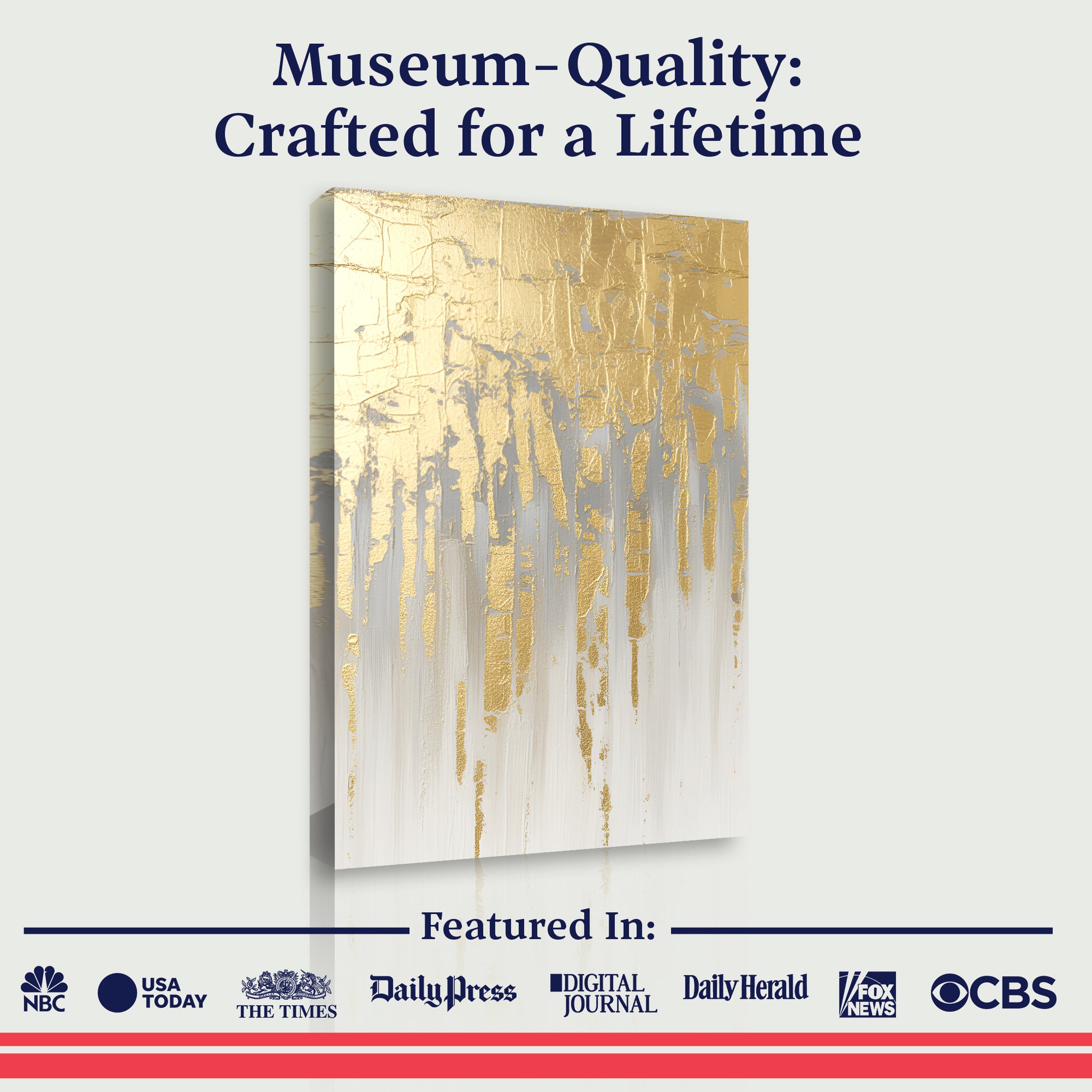 Golden Glow Texture Wall Art