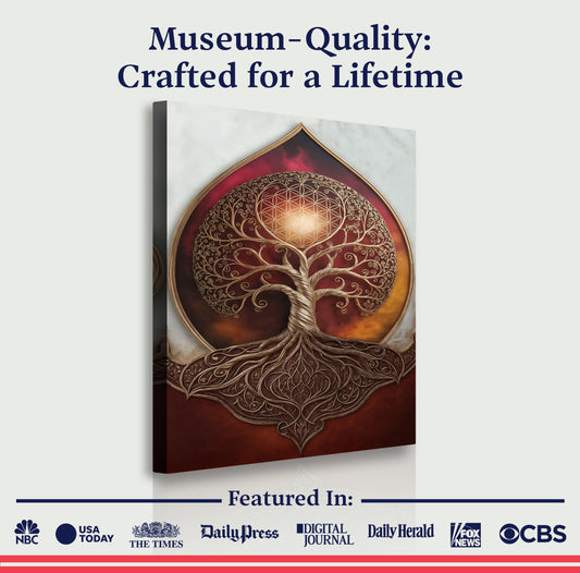 Tree of Life: Sacred Geometry Abstract Wall Art