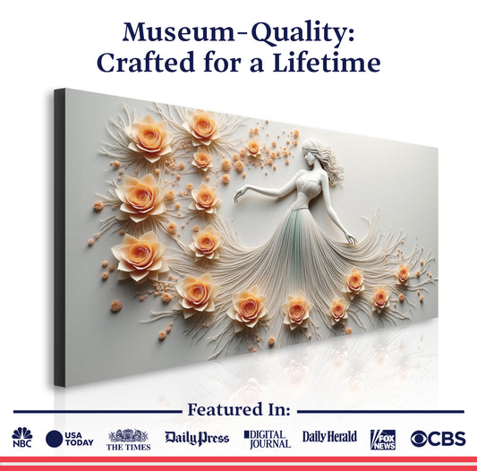 Modern Minimalist Woman Dance Wall Art