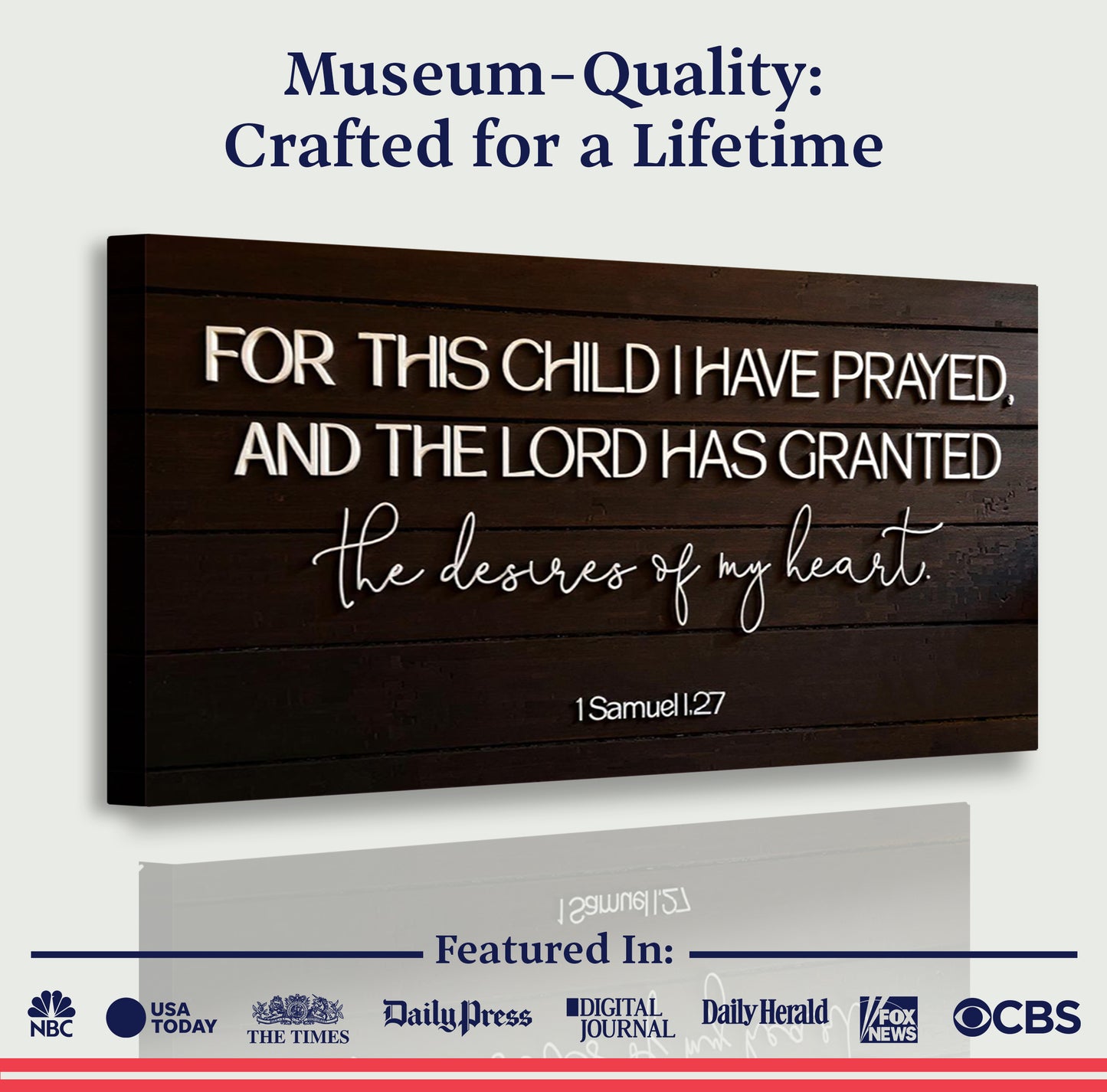 1 Samuel 1:27 - For This Child I Have Prayed Sign V