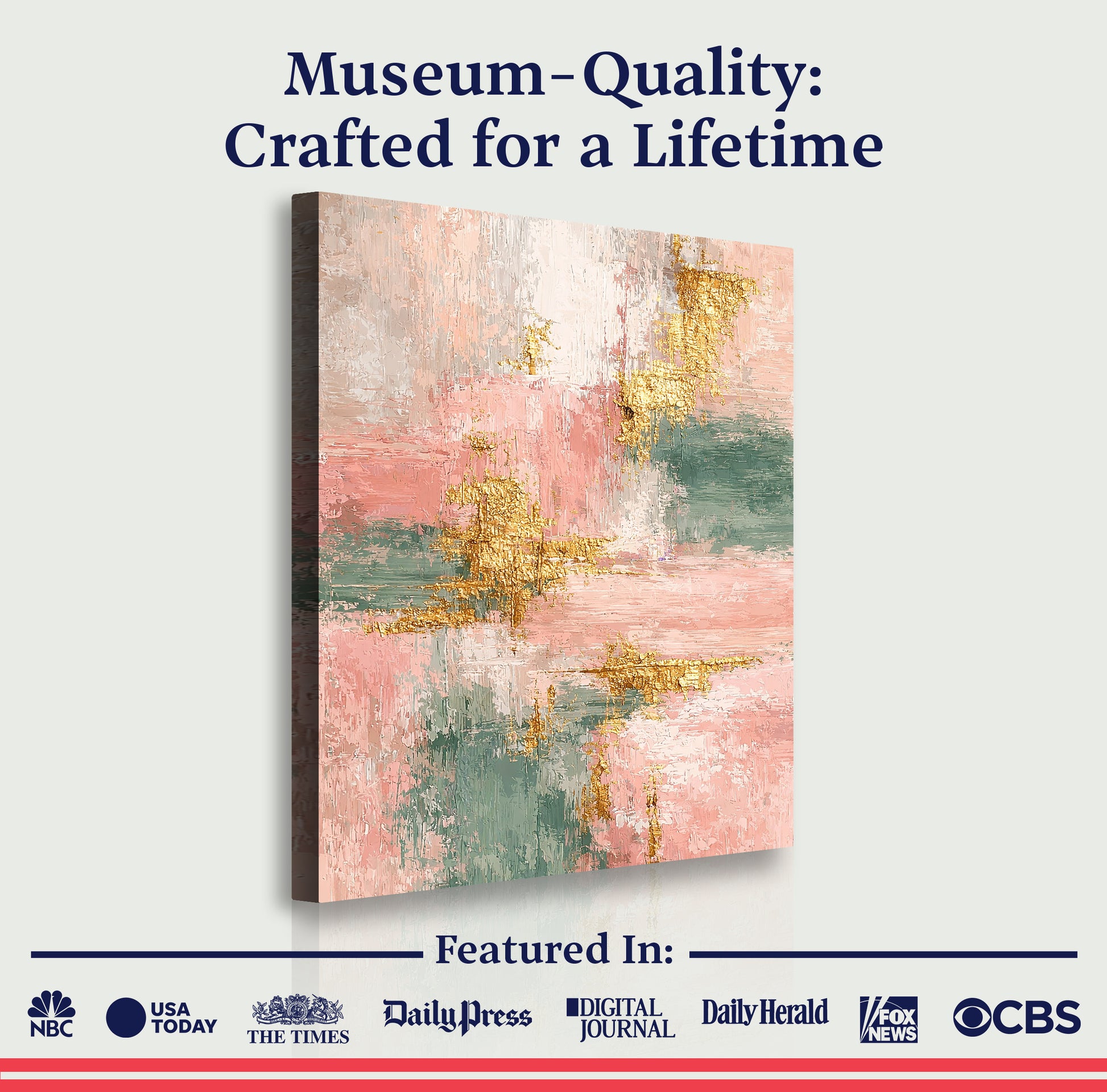 Fragments of Soft Gold Wall Art