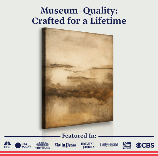 Neutral Abstract Impasto Wall Art