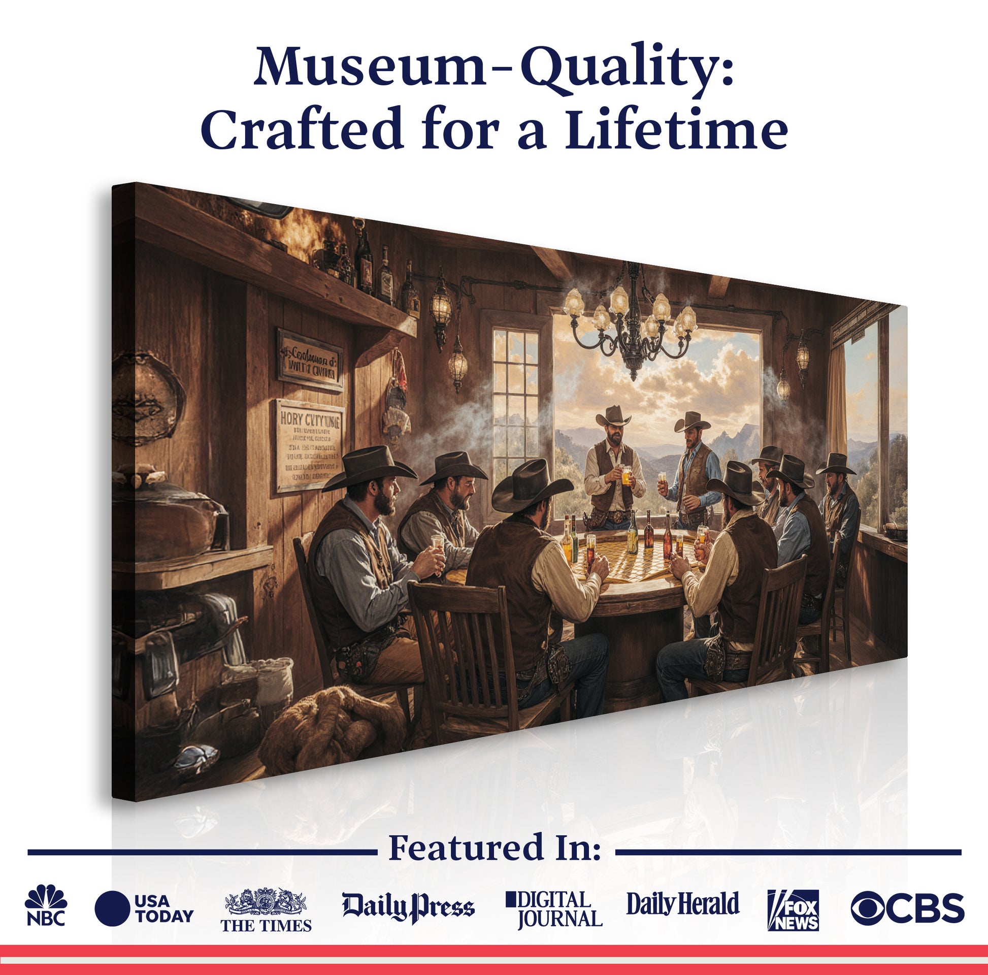 Cowboys, Cards, & Drinks Wall Art