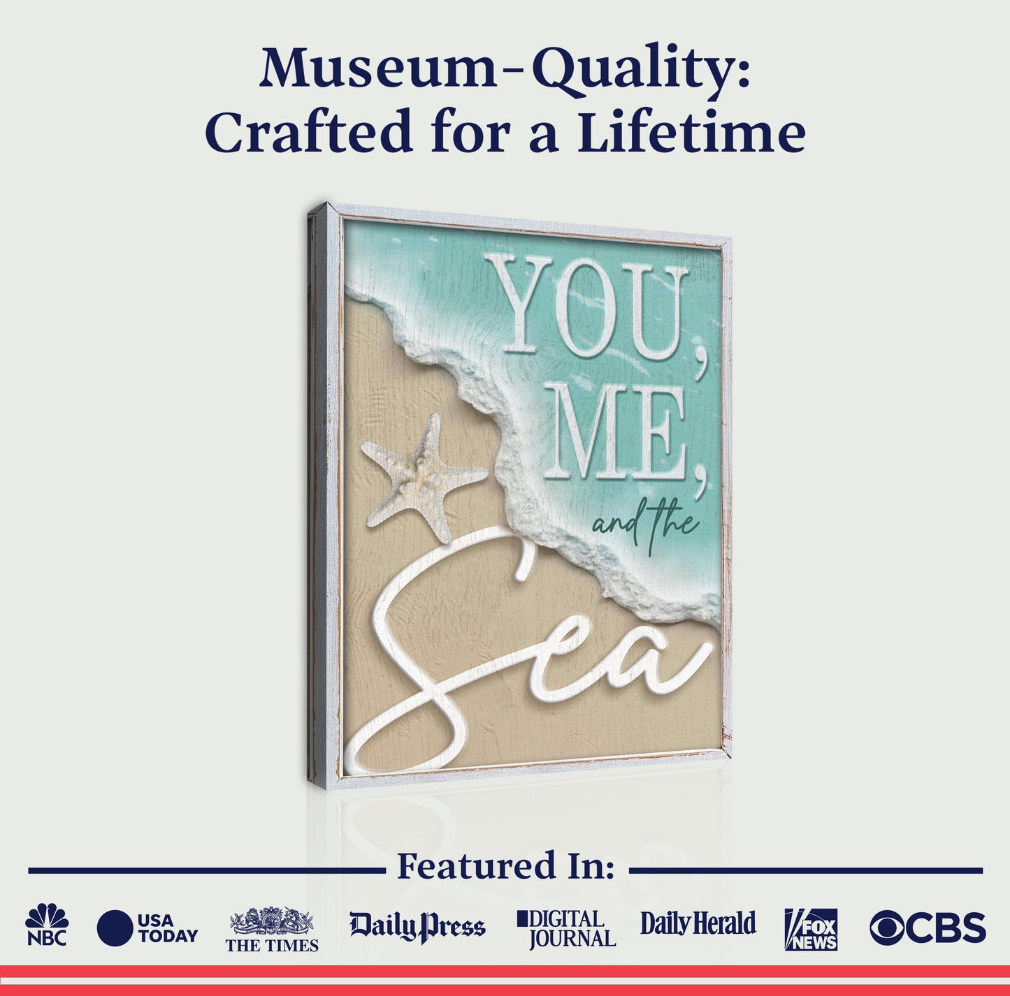 You Me and the Sea Coastal Sign VI