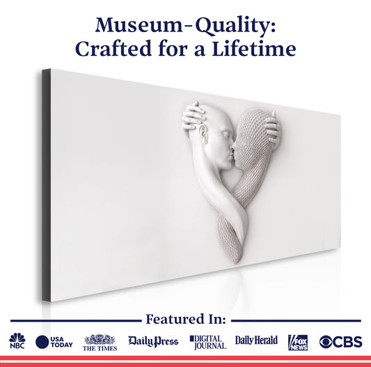 Eternal Love Figure Abstract Wall Art VI