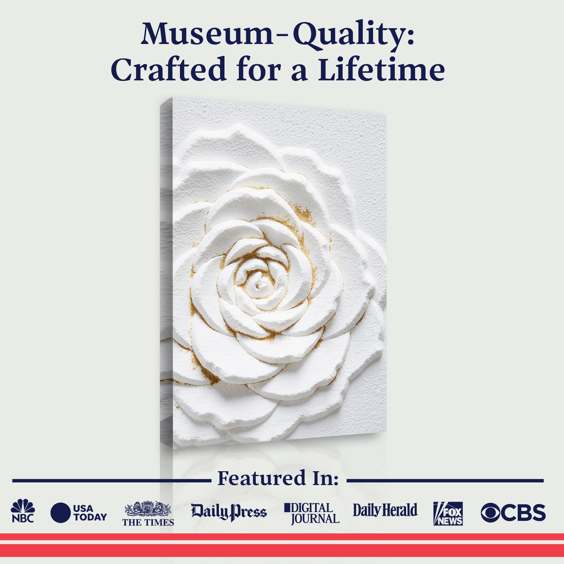 Ivory Blossom Abstract Wall Art