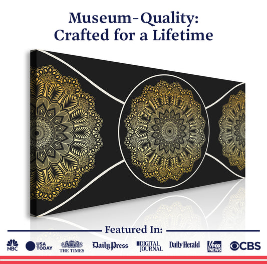 Gold Sacred Geometry Wall Art