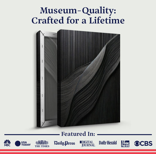 Luxury Black Minimalist Abstract Wall Art