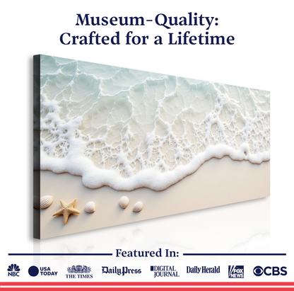 Serene Ocean Wave Coastal Wall Art X