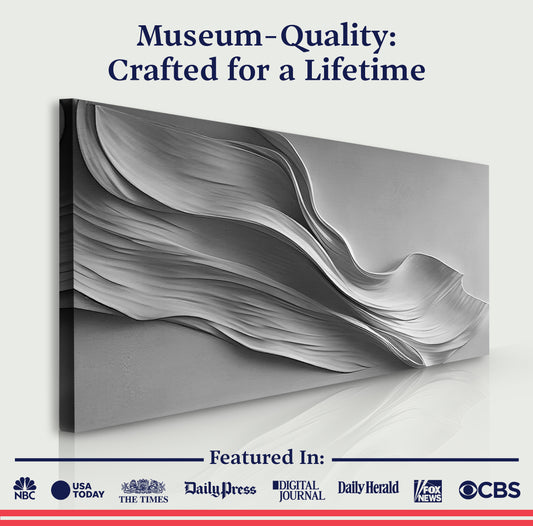 Stormy Gray Minimalist Wall Art