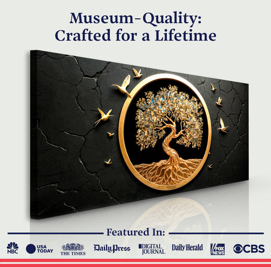 3D Celtic Minimalist Tree of Life Wall Art