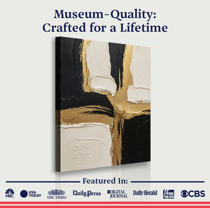 Black White and Gold Wall Art