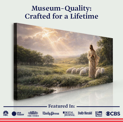Jesus With His Flock Faith Wall Art