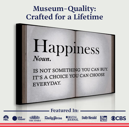 Happiness Is A Choice Wall Sign