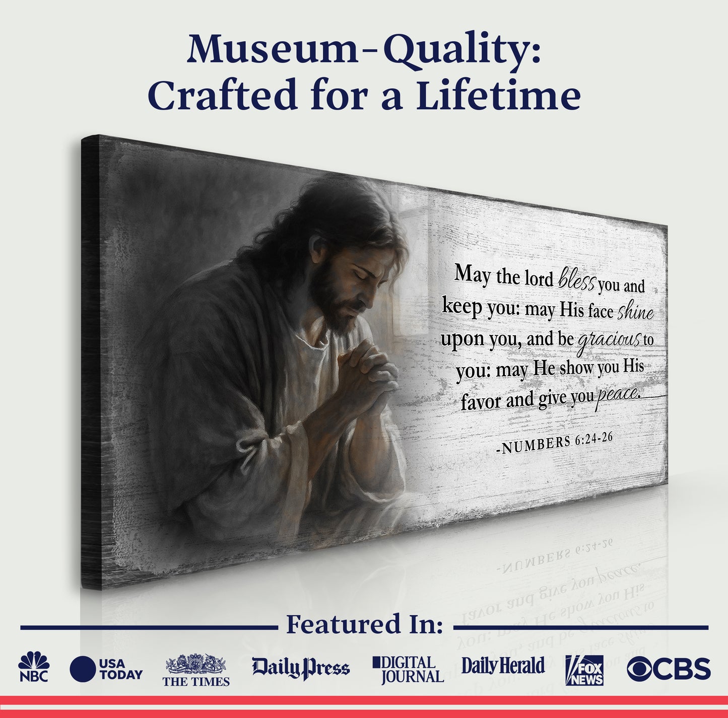 Numbers 6:24-26 - May The Lord Bless You Faith Sign V