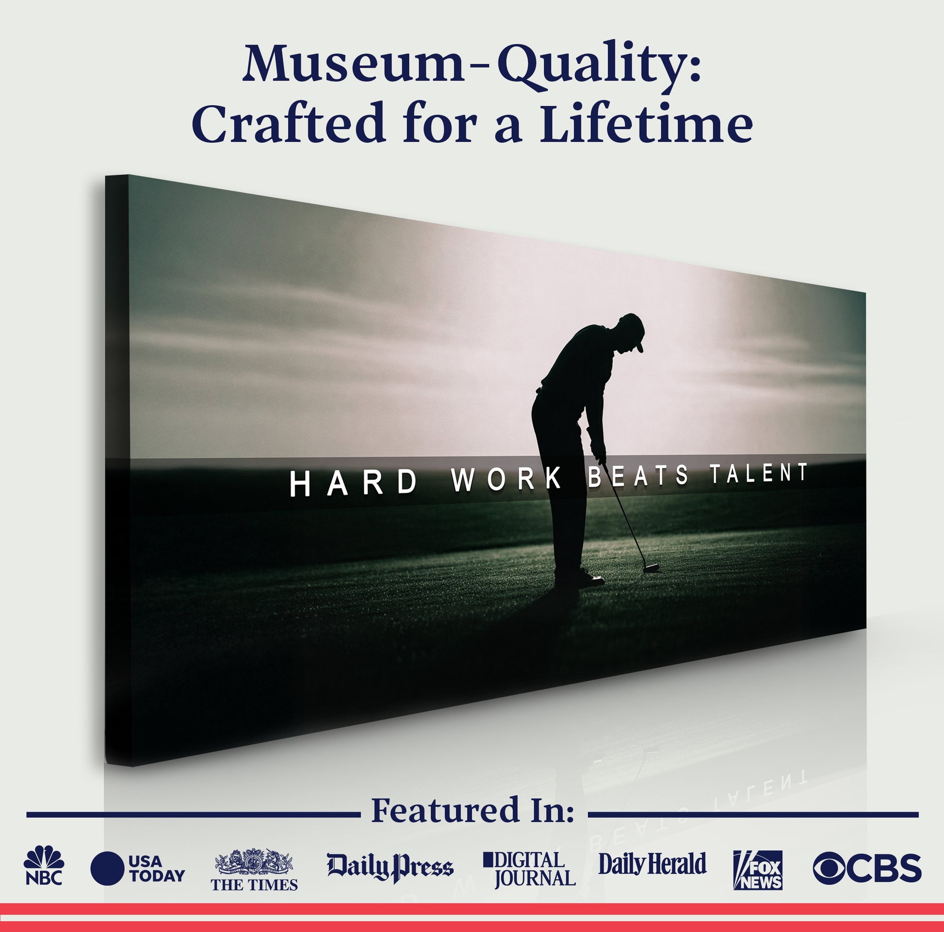 Hard Work Beats Talent Wall Sign