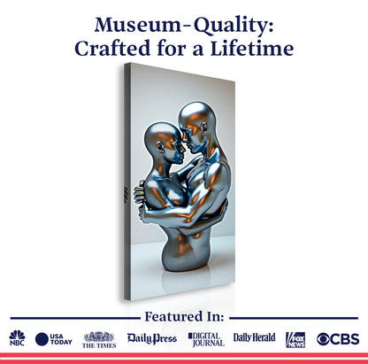 Eternal Love Figure Abstract Wall Art II