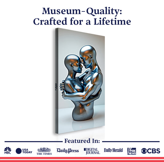 Eternal Love Figure Abstract Wall Art II