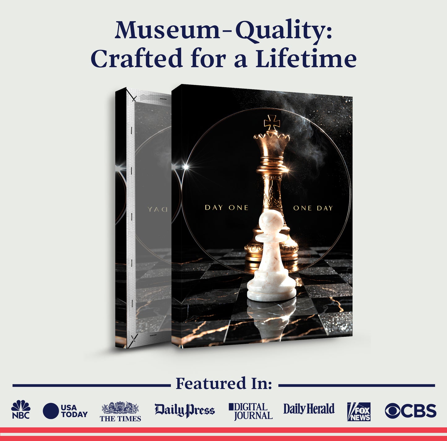 Day One, One Day Motivational Wall Sign