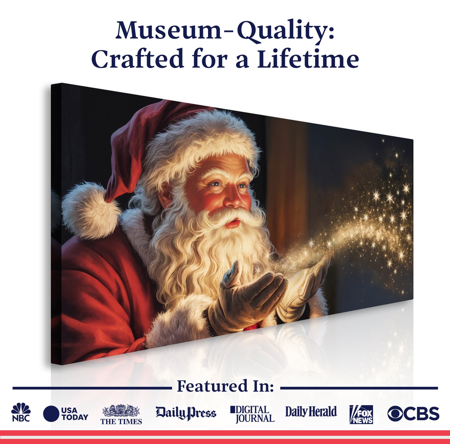 Vintage Santa Claus Christmas Wall Art II