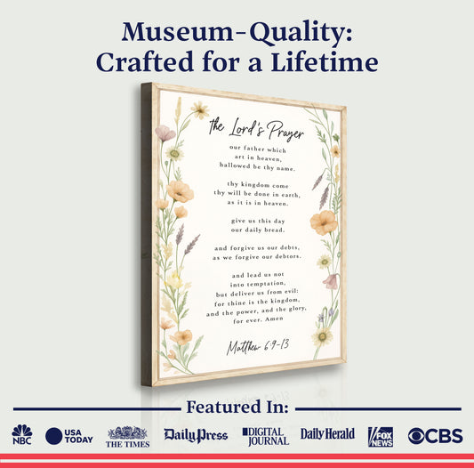 The Lord's Prayer Faith Sign III