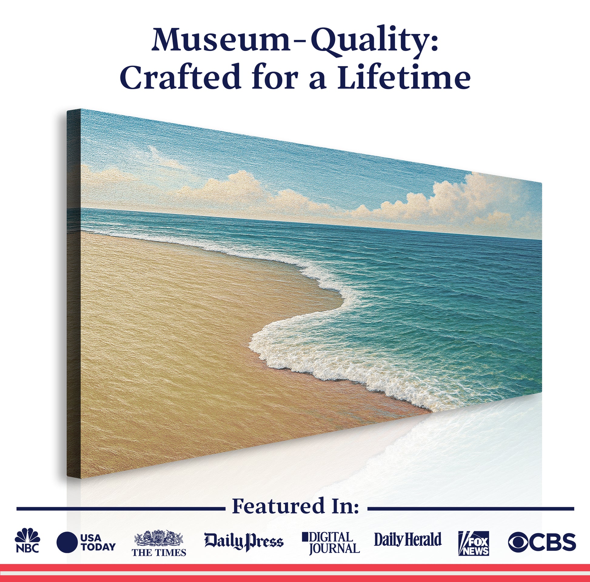 Beach Shoreline Coastal Wall Art XI