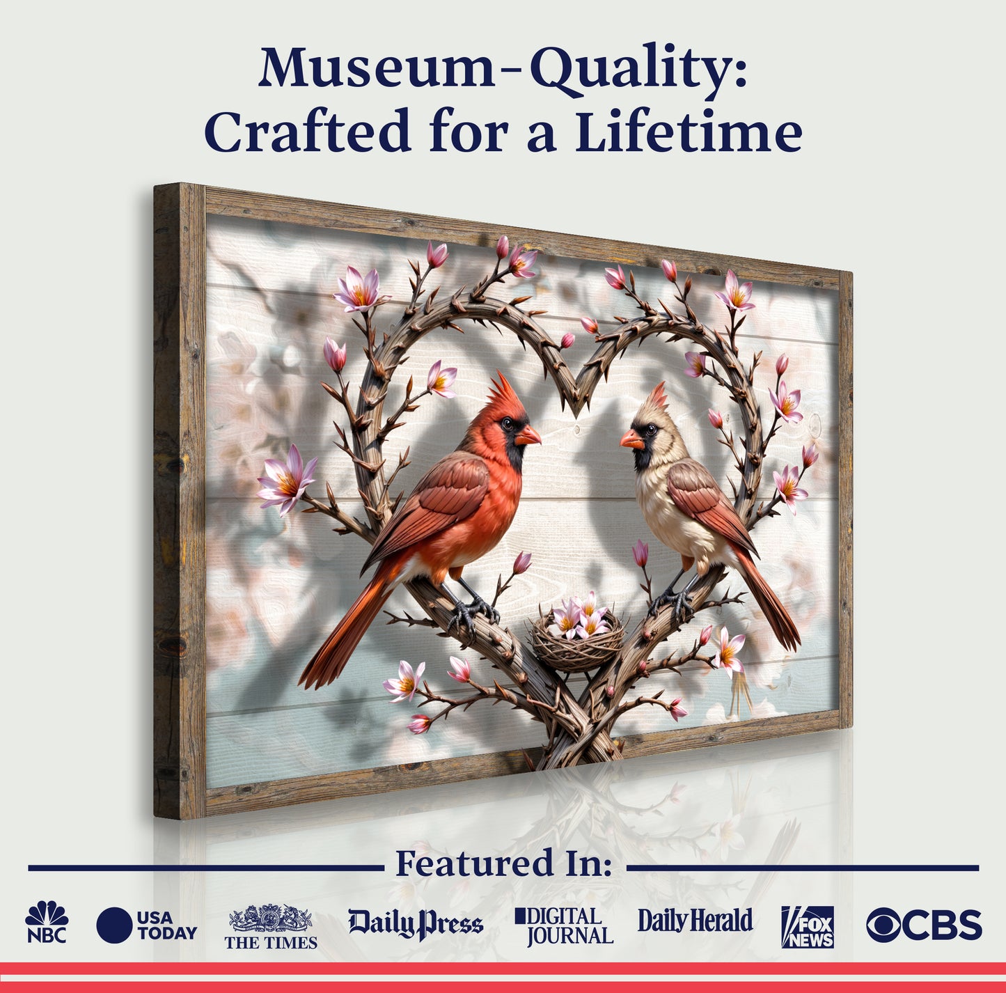 3D Cardinals Wall Art V