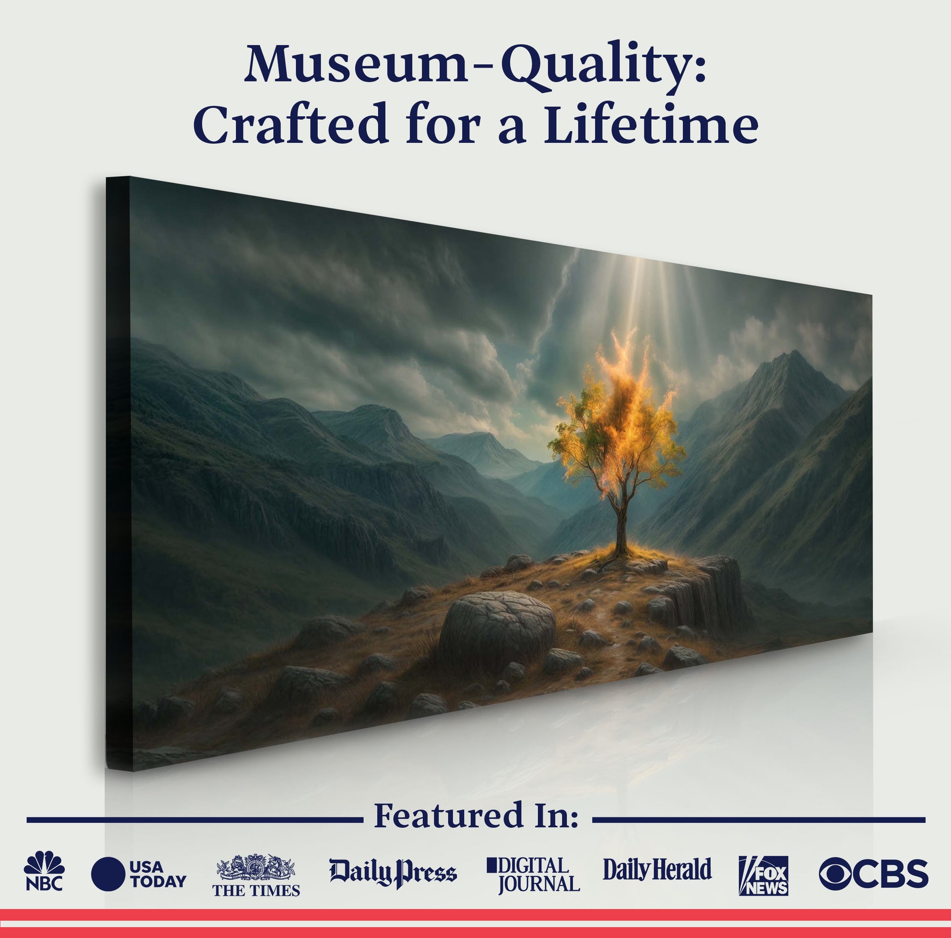 Burning Bush - Faith Wall Art VII