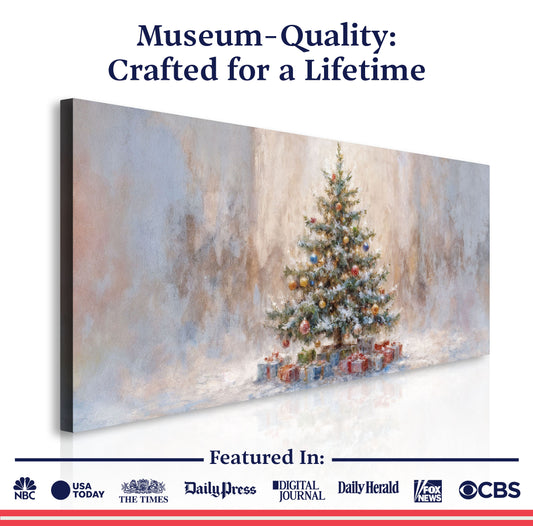 Rustic Christmas Tree Wall Art