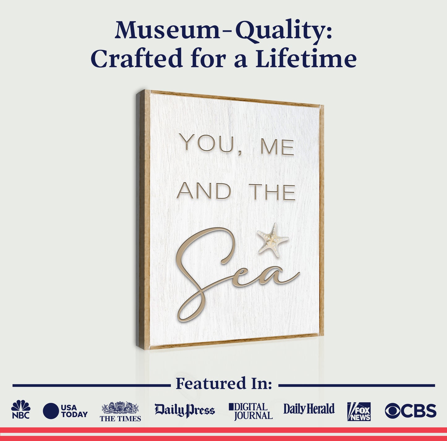 You Me and the Sea Coastal Sign V