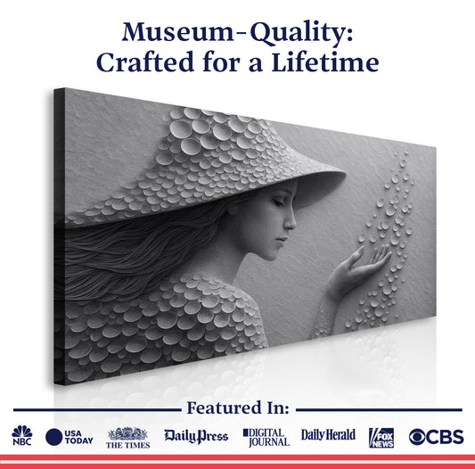 Modern Minimalist Woman Silhouette Wall Art