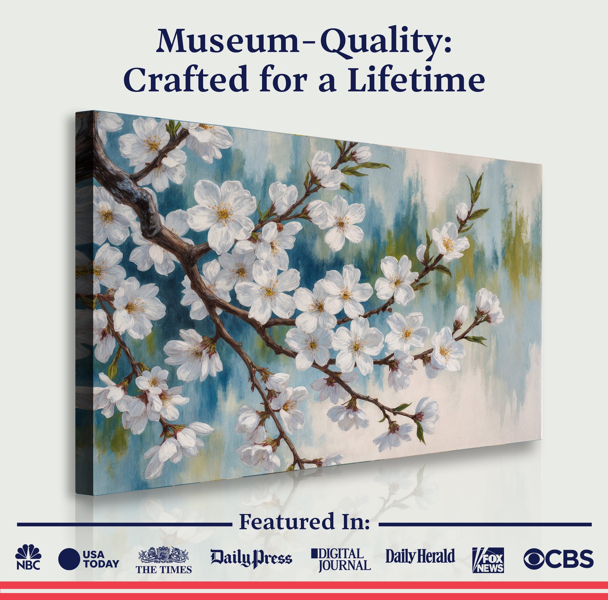 Pastel Plum Blossoms Wall Art