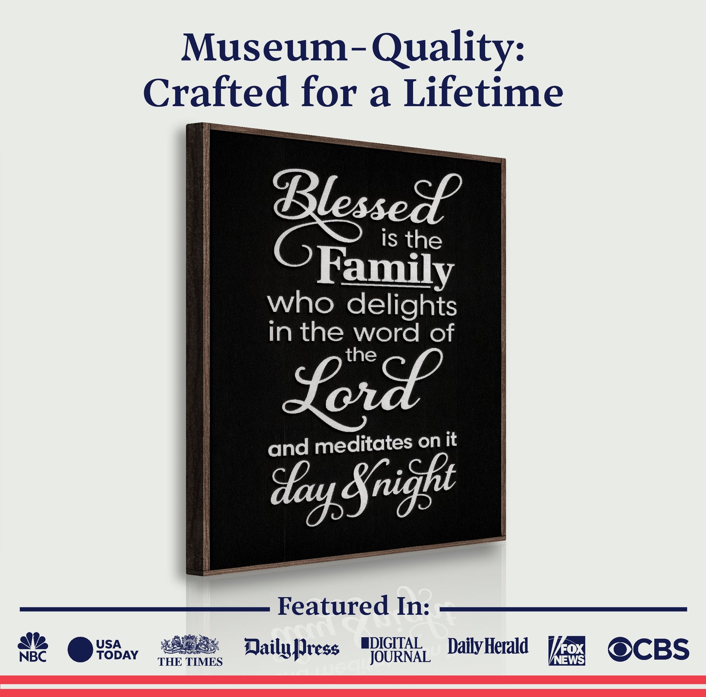 Blessed Is The Family Faith Sign II