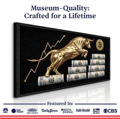 Bull Market Mindset Motivational Wall Art