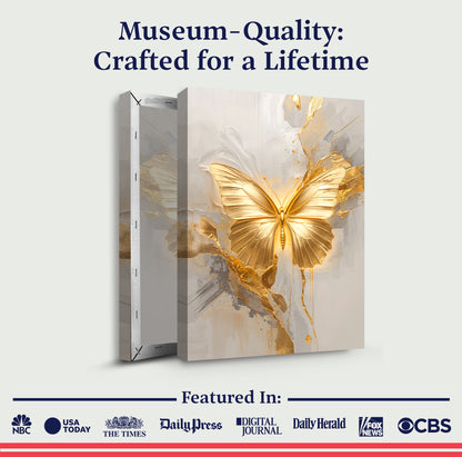 Golden Butterfly Wall Art