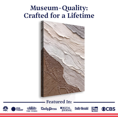 Abstract Earthy Waves Wall Art