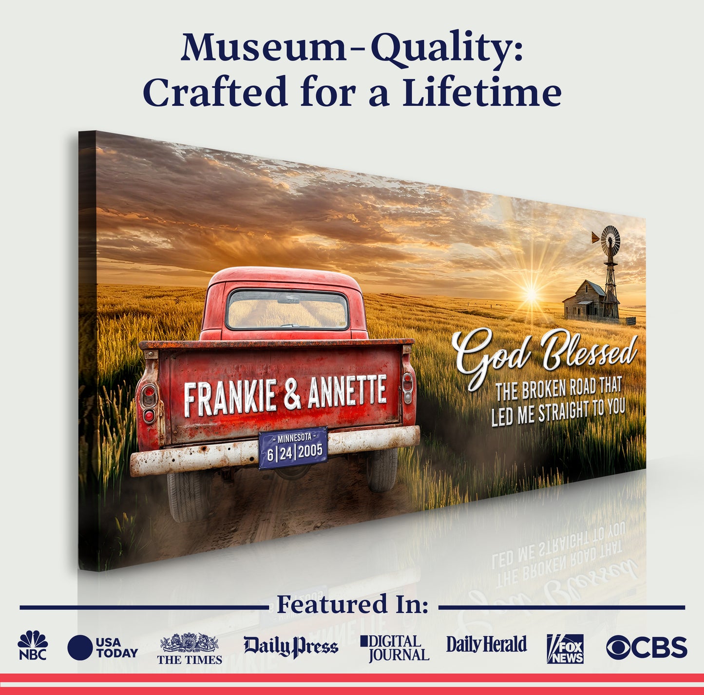 God Bless the Broken Road That Led Me to You Sign test