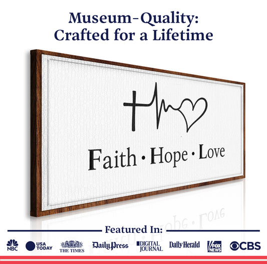 Faith, Hope, Love Faith Wall Art