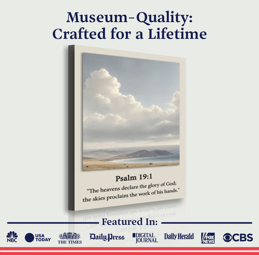 Psalm 19:1 - The Heavens Declare The Glory of God Faith Sign