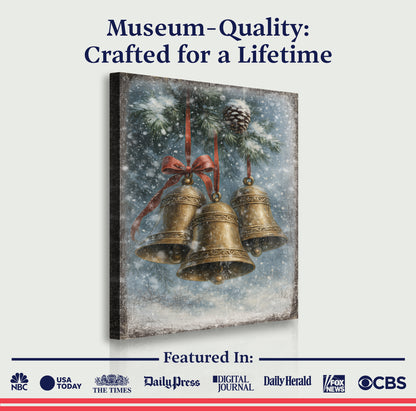 Vintage Christmas Bells Wall Art III