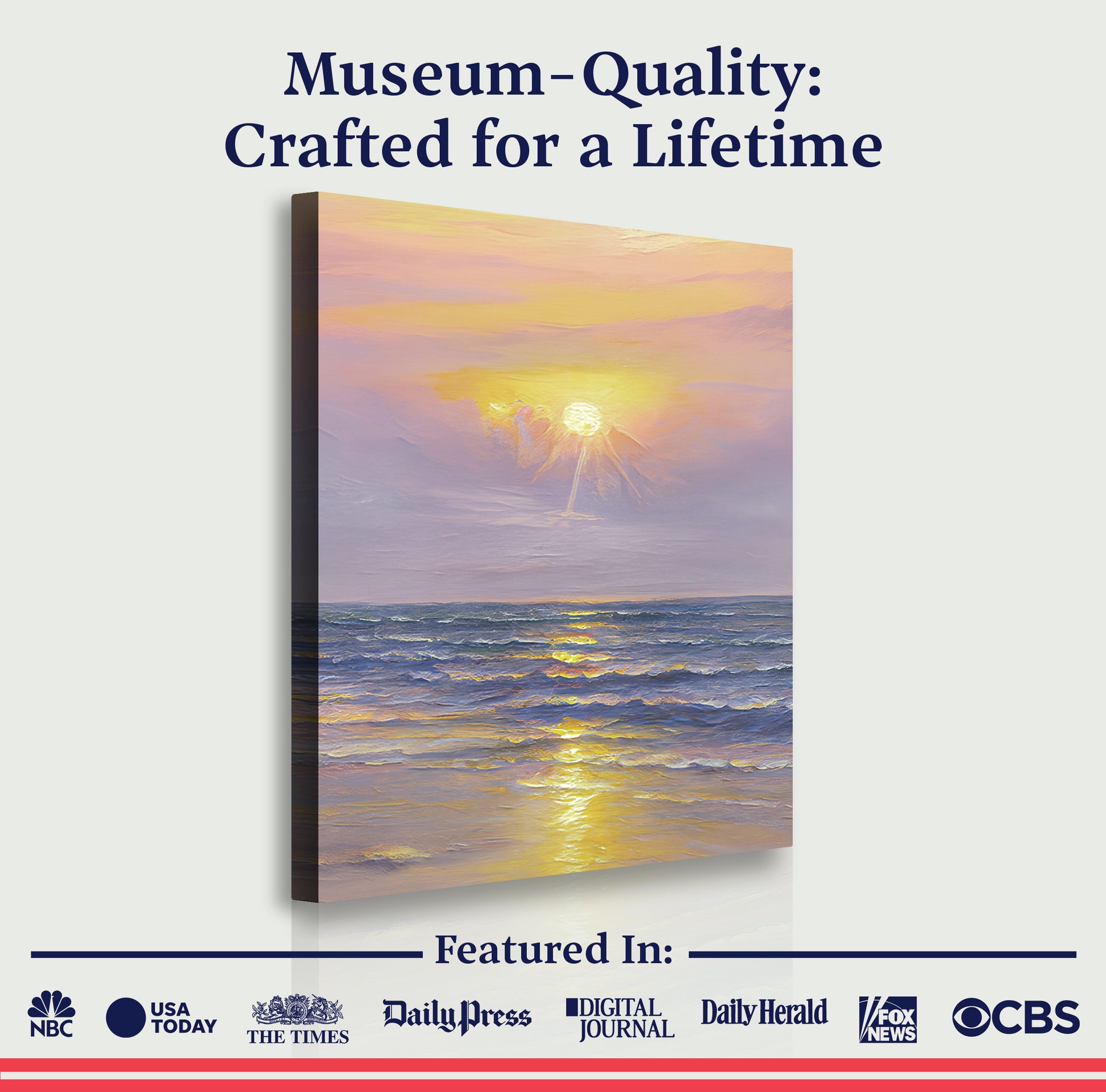 Purple Skies Abstract Beach Wall Art